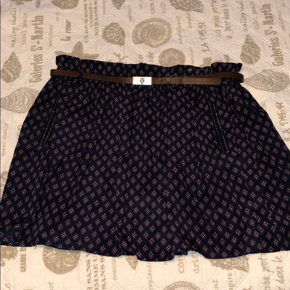 NWT Navy Skirt